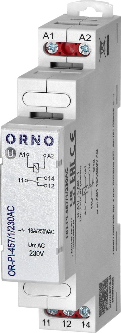 Orno Przekaźnik instalacyjny 1P 230 VAC 16A 1