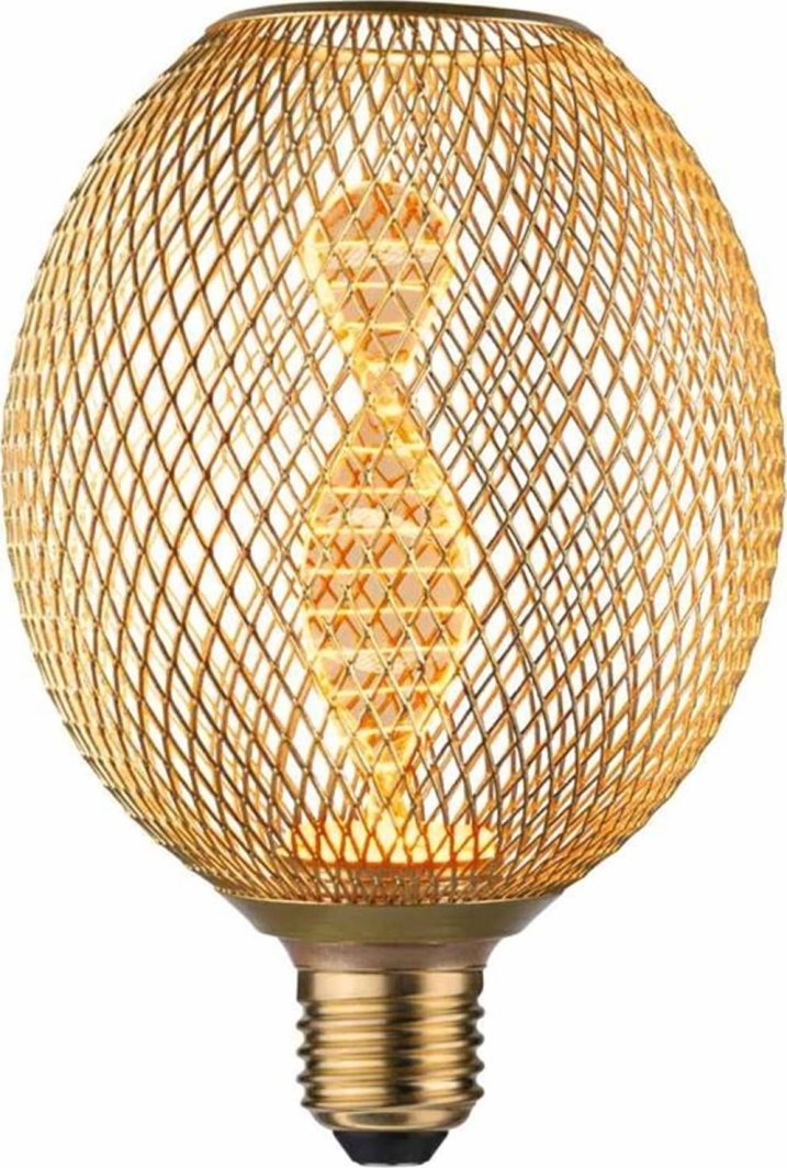 Paulmann Źródło światła LED METALLIC GLOW GLOB mosiądz Helix E27 3,5W 130lm 1800K 230V