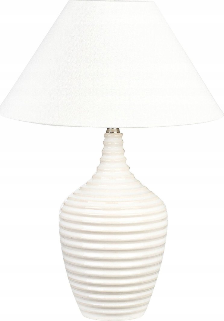Beliani Lampa stołowa ceramiczna beżowa CELESTE 1