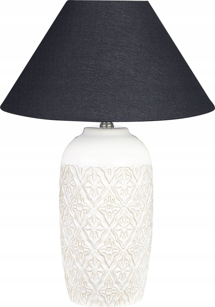 Beliani Lampa stołowa ceramiczna beżowa TELIRE 1