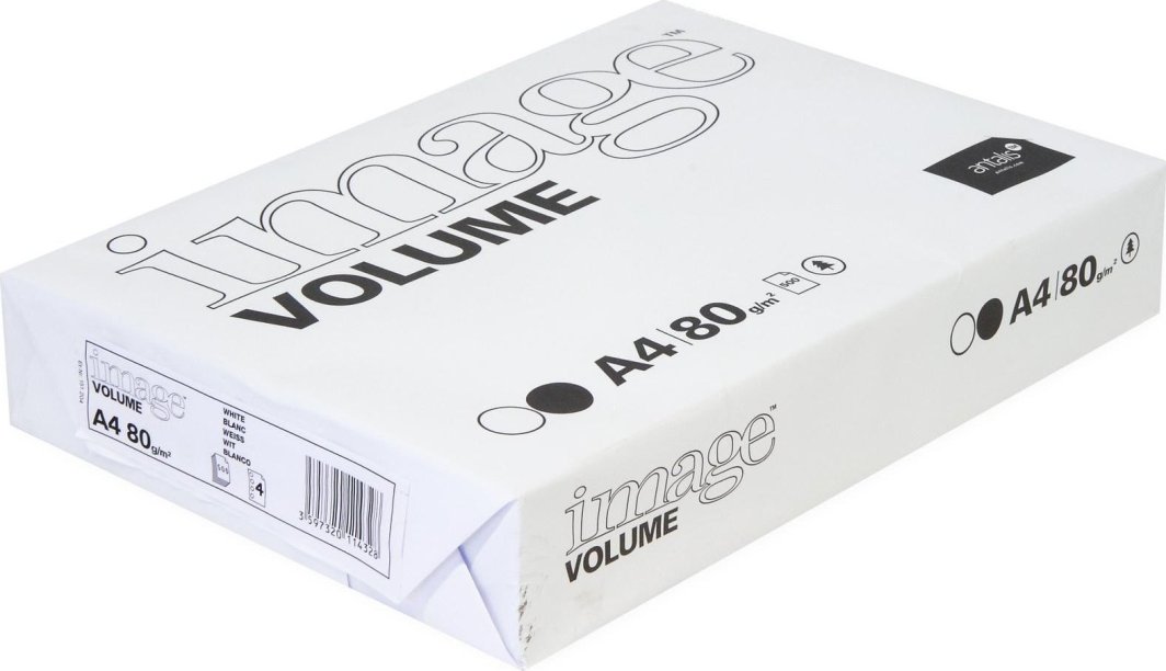 Idest Kopipapir Image Volume 80g A4 m/4 huller 500ark/pak - (500 ark pr. pakke) 1