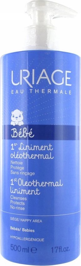 Alkotest URIAGE_Bebe 1st Oleothermal Liniment oletermiczny krem  do pielęgnacji okolic pieluszkowych 500ml 1
