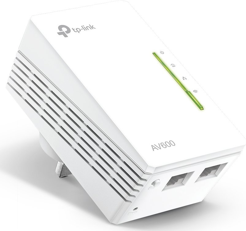Adapter powerline TP-Link TP-LINK TL-WPA4220 „PowerLine“ tinklo adapteris 500 Mbit/ai Ethernet LAN jungtis „Wi-Fi“ Balta 1 vnt 1