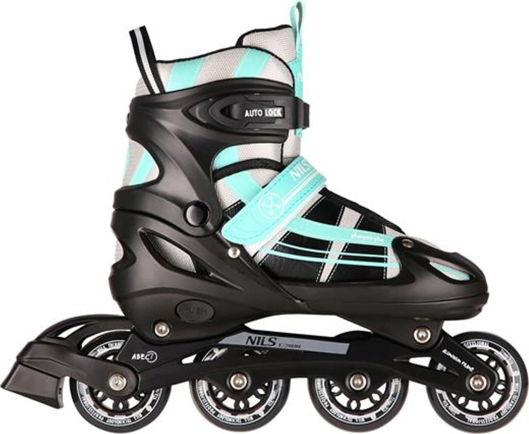 Rolki Nils Extreme NH18366A z wymienną płozą regulowane miętowe r. 35-38 1