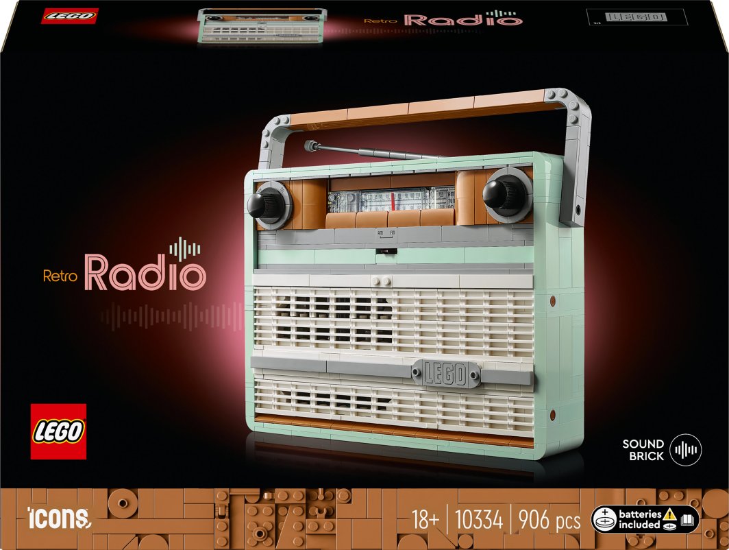 LEGO Icons Radio w stylu retro (10334) 1