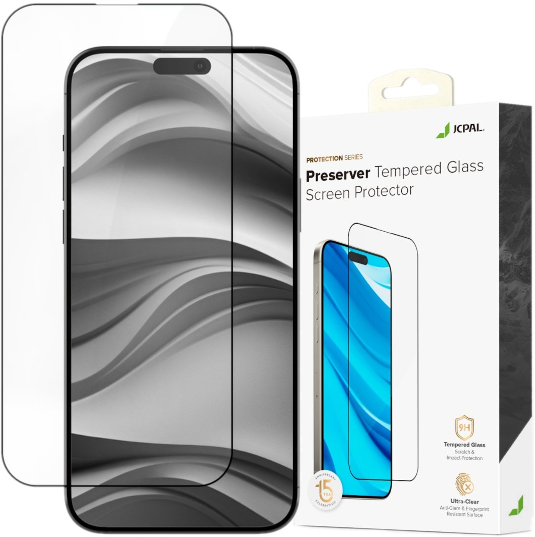 Jcpal JCPal Preserver Tempered Glass Screen Protector - szkło hartowane do iPhone 16 Pro czarna ramka 1