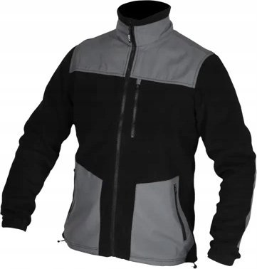Dedra Bluza polarowa ze wstawkami, 280g/m2, rozm.XXL, czarno-szara 1