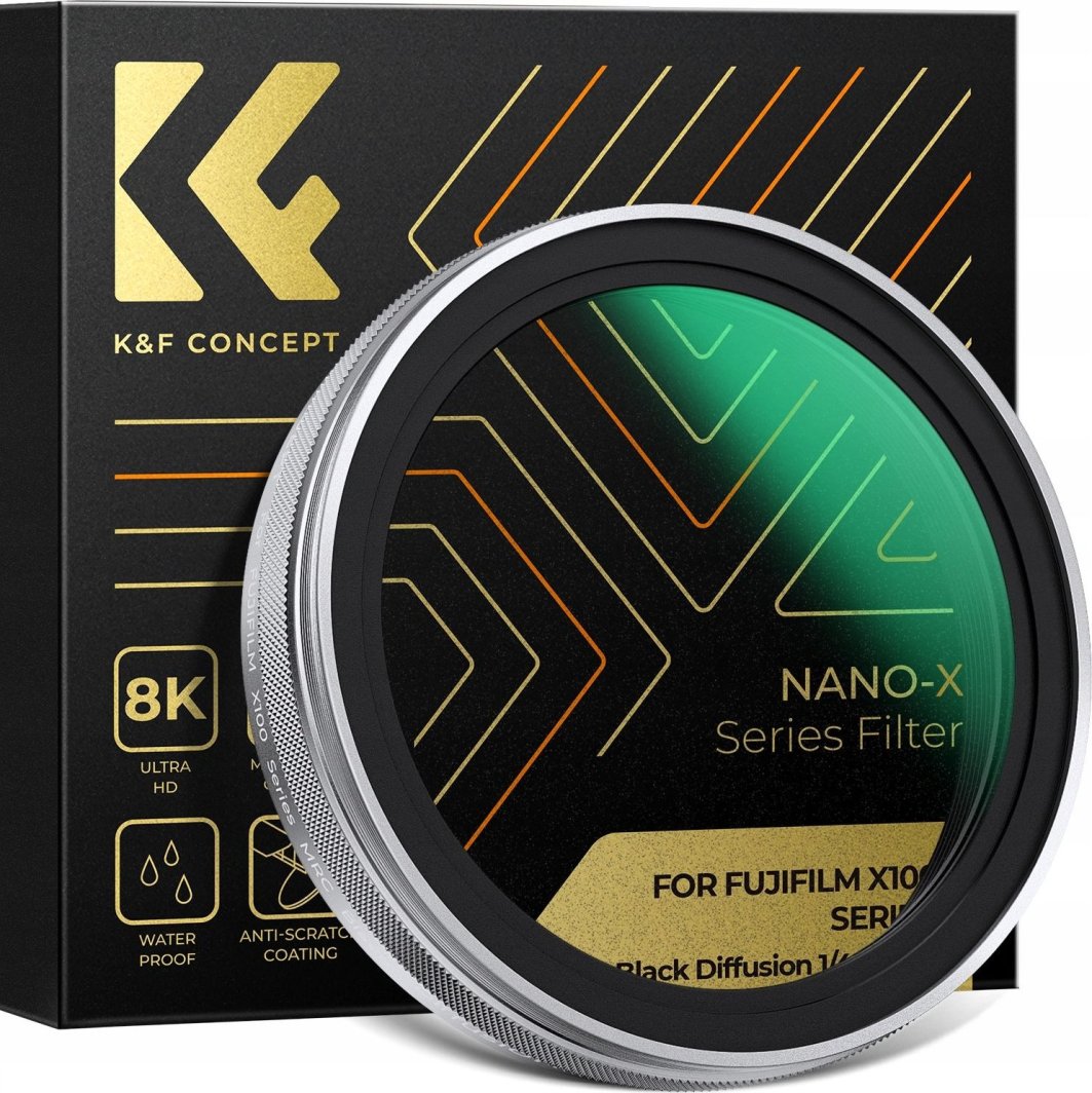 Filtr Kf Filtr Dyfuzyjny Black Diffusion 1/4 Nano-x K&f Concept Do Fujifilm X100 X100s X100vi X100f / Kf01.2704 1