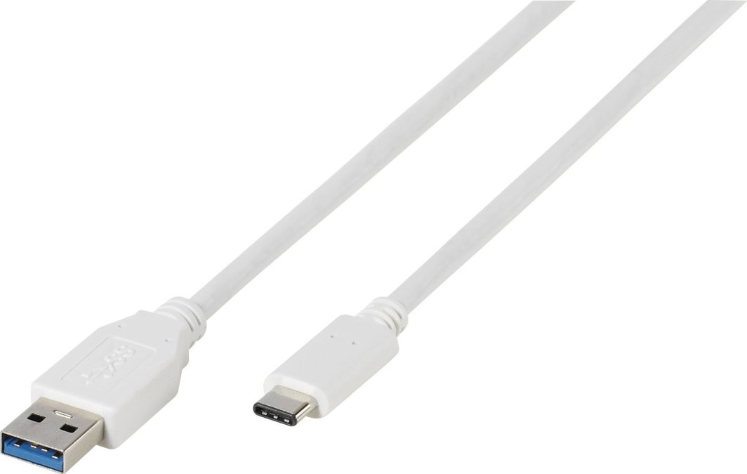 Kabel USB Vivanco USB-C - USB-A 1 m Biały (37560)