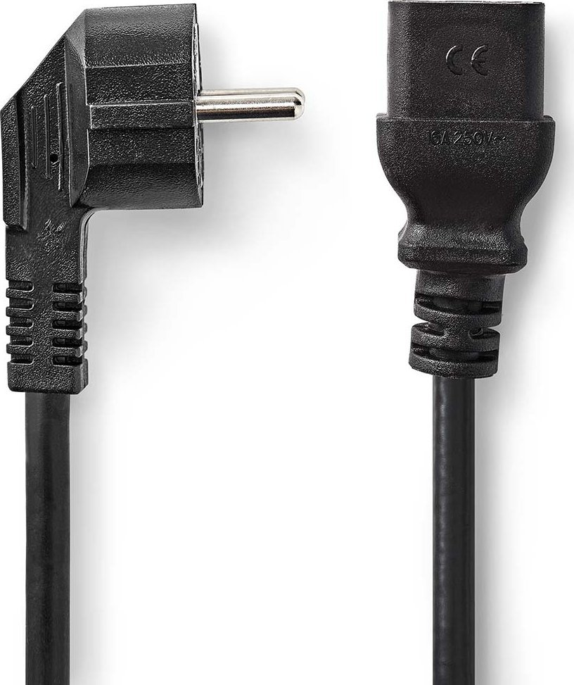 Kabel zasilający Nedis Nedis CEGL10300BK20 kabel zasilające Czarny 2 m Wtyczka zasilająca typu C IEC C19 1