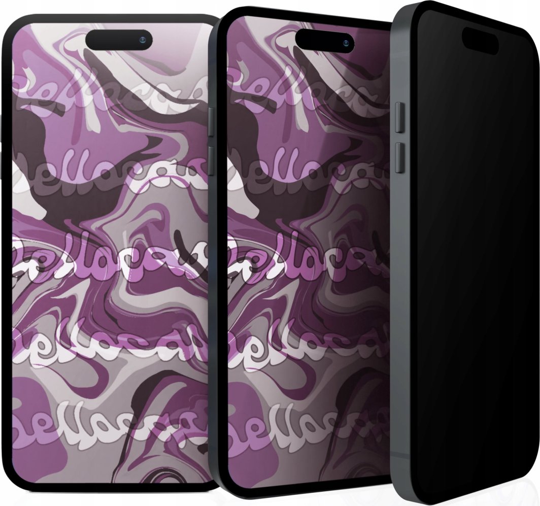 Hello Case [2-pak] Szkło Hartowane Do Apple iPhone 16 (Antyszpiegowskie, Ochronne, 9H)