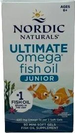 Nordic naturals Nordic Naturals - Ultimate Omega Fish Oil Junior, 680mg, Truskawka, 90 kapsułek miękkich mini 1