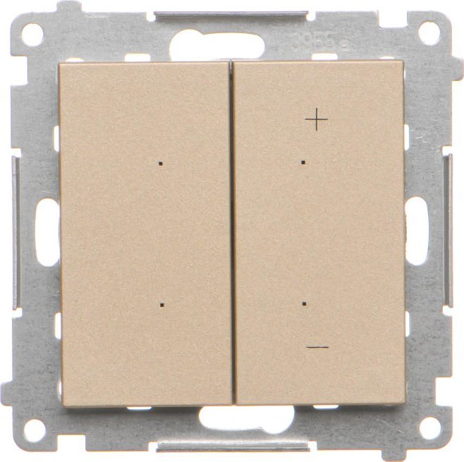 Kontakt-Simon Ściemniacz Kontakt-Simon 55 TESL1.01/144 do LED ściemnialnych, klawiszowy moduł szampański mat 1
