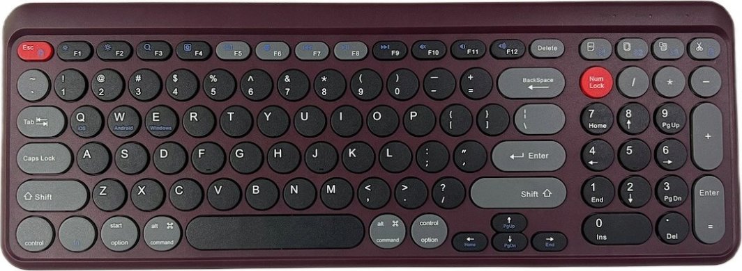 Klawiatura Pan i Pani Gadżet Pełnowymiarowa Bezprzewodowa Klawiatura Bluetooth Mac Windows iOS 1