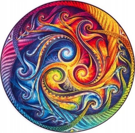Pan i Pani Gadżet Puzzle Drewniane Mandala Spirala Wcielenie 1