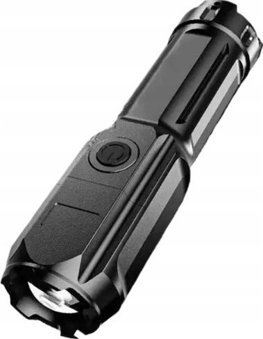 Latarka Pan i Pani Gadżet Latarka Led Kieszonkowa Ręczna Super Jasna Abs Usb Wodoodporna Mocna 1