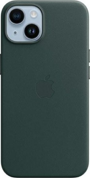 Apple Etui Apple MPP53FE/A iPhone 14 6.1"       MagSafe zielony/forest green Leather Case 1