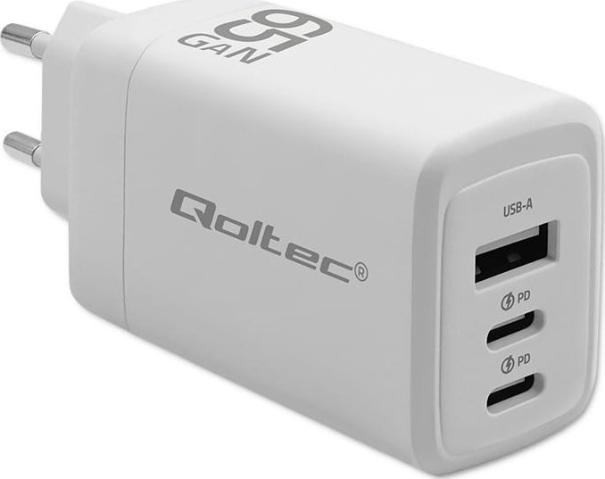 Ładowarka Qoltec 1x USB-A 2x USB-C  (51822) 1