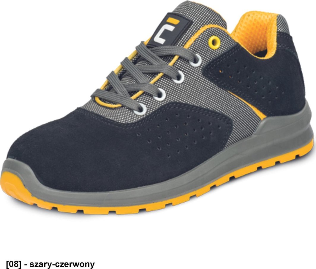 CERVA GRIMMA O1 SR - Półbuty z wkładką antystatyczną podeszwa PU/PU wykonana z poliuretanu podwójnej gęstości Cholewka ze skóry zamszowej 45 1