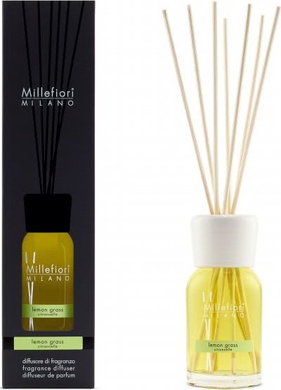 Dyfuzor zapachowy Grupa Zachodnia MM MILLEFIORI MILANO Pałeczki zapachowe 100 ml Lemon Grass 1