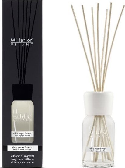 Dyfuzor zapachowy Grupa Zachodnia MM MILLEFIORI MILANO Pałeczki zapachowe 100 ml White Paper Flowers 1