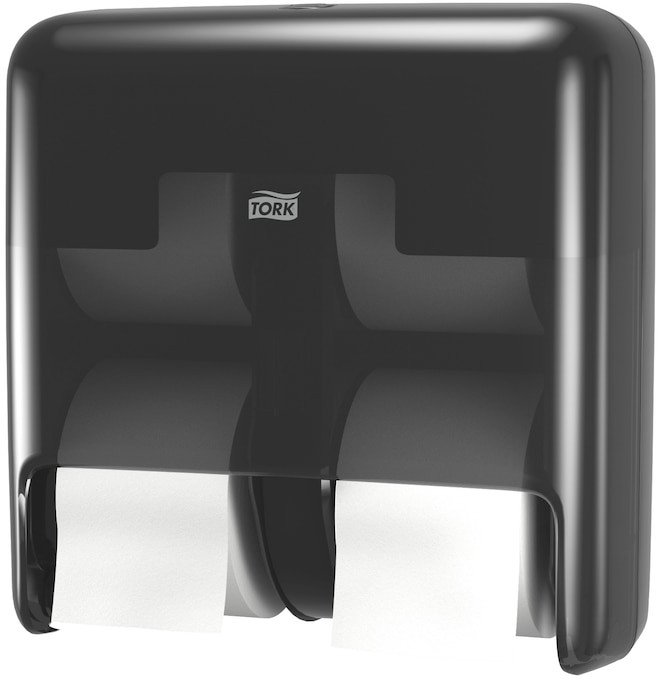 Tork Tork OptiServe  Dozownik do 4 rolek papieru toaletowego bez gilzy, T7  Czarny
