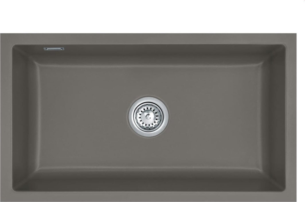 Zlewozmywak SYSTEMCERAM Systemceram Mera 80 U Lava, zlewozmywak ceramiczny, korek manualny 1