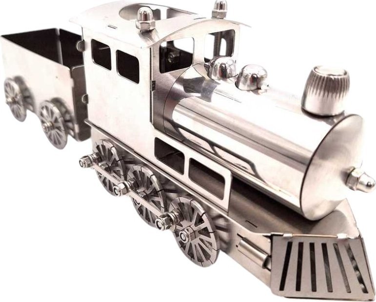 Giftdeco Srebrny Metalowy Model Pociągu 1
