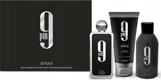 Afnan Afnan 21:00 Dárková sada EDP 100 ml, sprchový gel 200 ml a deospray 250 ml - 100 ml 1