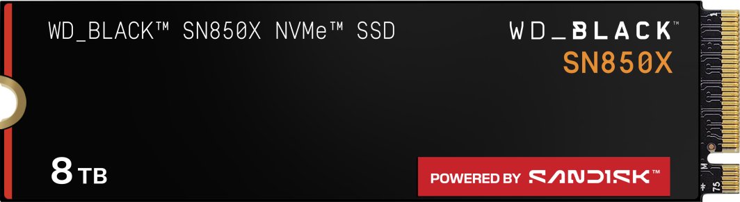 Dysk SSD SanDisk Black SN850X 8TB M.2 2280 PCI-E x4 Gen4 NVMe (WDS800T2X0E-00CDD0) 1