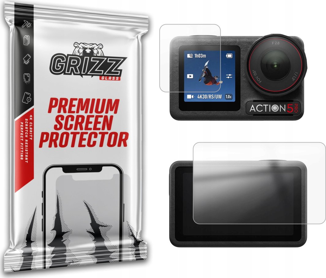 GrizzGlass Folia matowa GrizzGlass PaperScreen do DJI Osmo Action 5 Pro 1