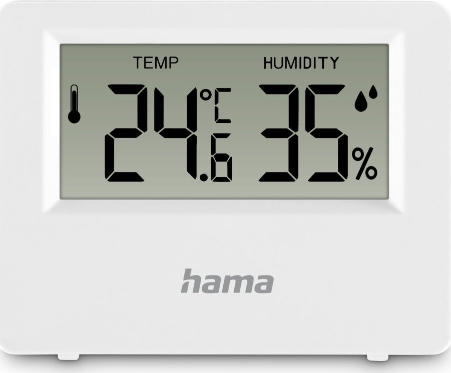 Termometr Hama TERMOMETR HIGROMETR EBRO BIAŁY 1