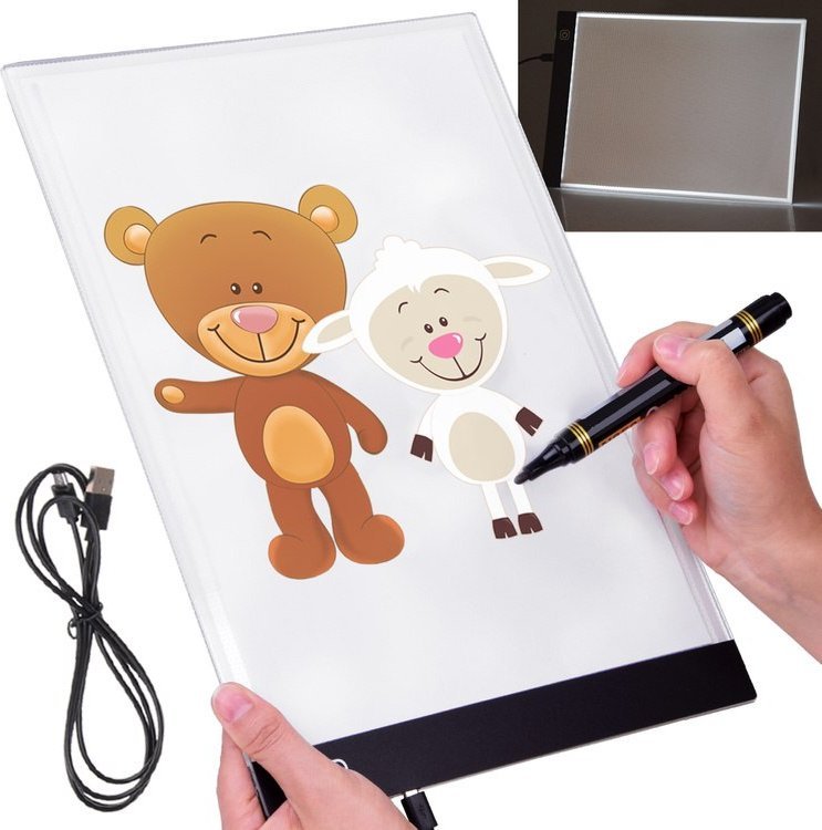 Jokomisiada Tablica podświetlana tablet LED do rysowania dla dzieci TA0111 1