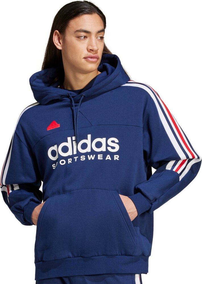 Adidas Bluza męska House of Tiro Nations Pack Hoodie granatowa