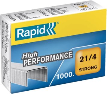 Rapid Rapid 24863400, Staples pack, 4 mm, 1000 staples, Galvanized metal, Zinc, 15 sheets 1