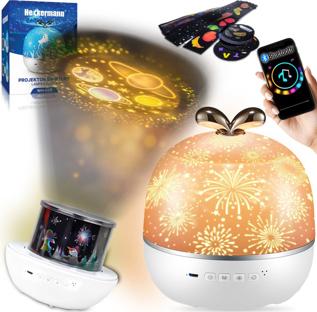 Heckermann Projektor gwiazd LED Heckermann WH-E02 Jabłko 1