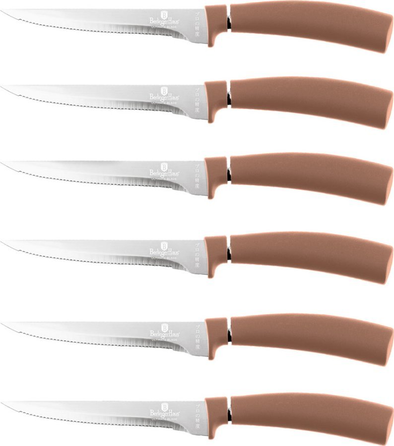 Berlinger Haus ZESTAW NOŻY DO STEKÓW 6 szt. BERLINGER HAUS BH-2811 ROSE GOLD 1