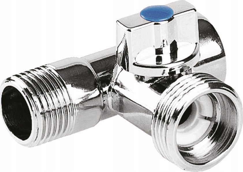 Perfexim Chrom odpowietrznik automatyczny MINI 3/8 z zaworem stopowym 9003C+S G3/8 Z PN10 [15/150] 1
