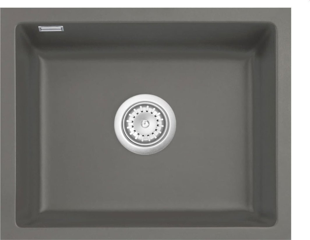 Zlewozmywak SYSTEMCERAM Systemceram Mera 50 U Lava, zlewozmywak ceramiczny, korek manualny 1