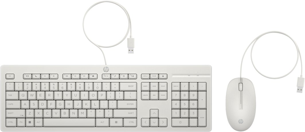 Klawiatura + mysz HP HP 225 - Tastatur-und-Maus-Set - 100% - full size - USB - QWERTZ - Deutsch - Cashmere White 1