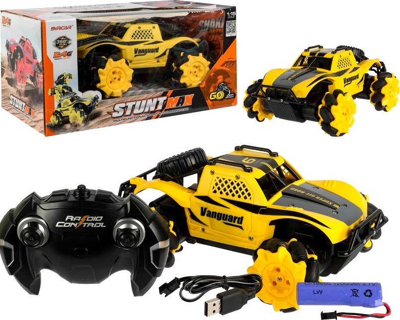 AUTO ZDALNIE STEROWANE OBROTOWE STUNT MAX R/C 1