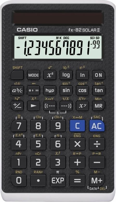 Kalkulator Casio Casio FX-82Solar II, Pocket, Scientific, 1 lines, Solar, Black 1