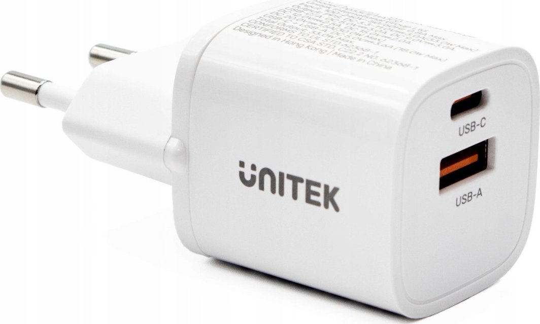 Ładowarka Unitek P1125AWH01-EU 1x USB-A 1x USB-C 3 A (P1125AWH01-EU) 1
