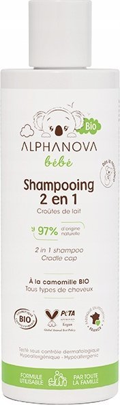 Alphanova Bebe Alphanova Bebe Bio, Szampon 2 w 1 dla niemowląt, 200ml 1