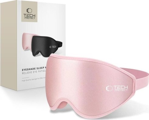 Tech-Protect TECH-PROTECT EYESHADE SLEEP MASK BABY PINK 1