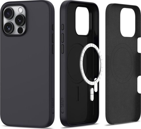 Tech-Protect TECH-PROTECT SILICONE MAGSAFE IPHONE 16 PRO MATTE BLACK 1
