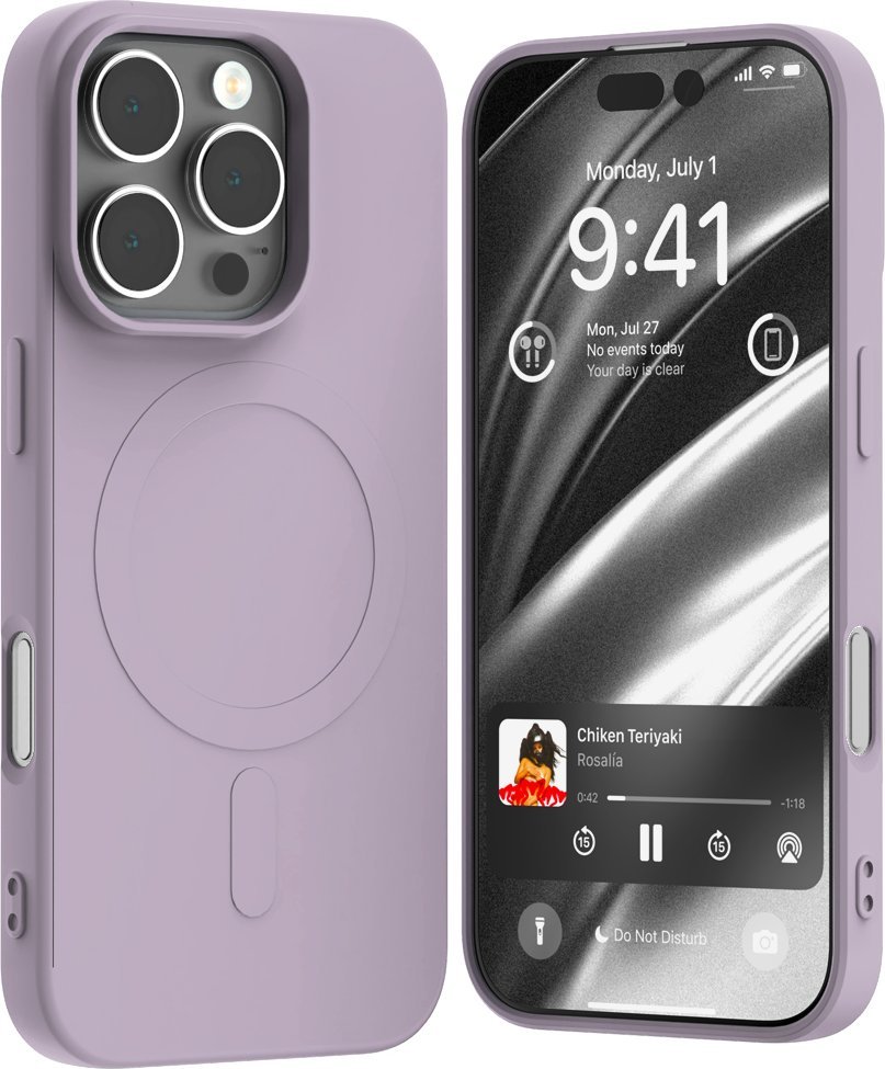 Mercury Mercury MagSafe Semi-Silicone iPhone 16 Pro 6,3" liliowy fiolet /lilac purple 1