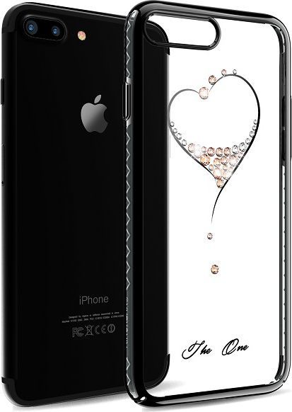 Kingxbar Etui do iPhone 7 PLUS Starry Sky Heart czarny (BRA005954) 1
