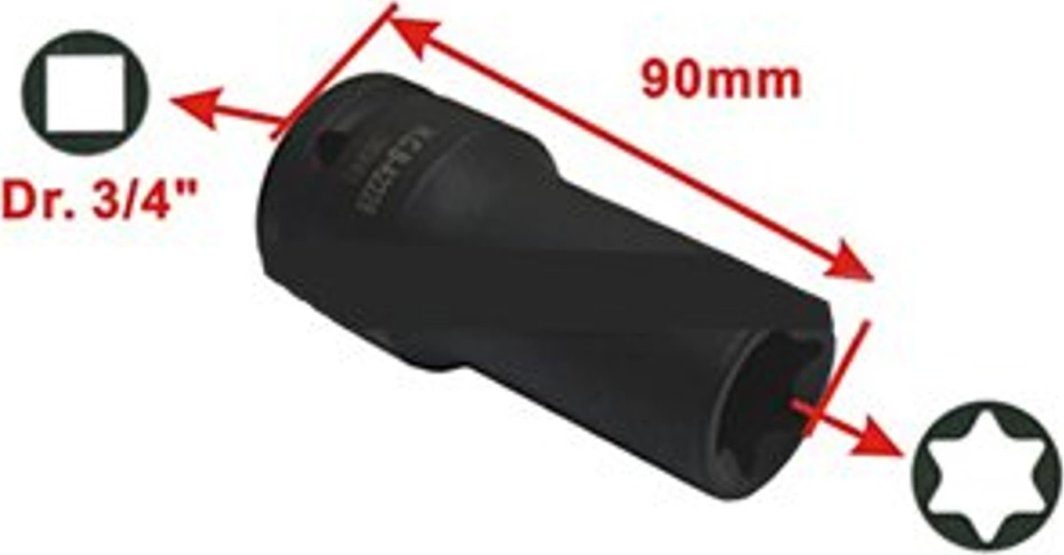 H.C.B NASADKA DŁUGA 3/4", E28, DŁ. 90mm (SCANIA) H.C.B 1