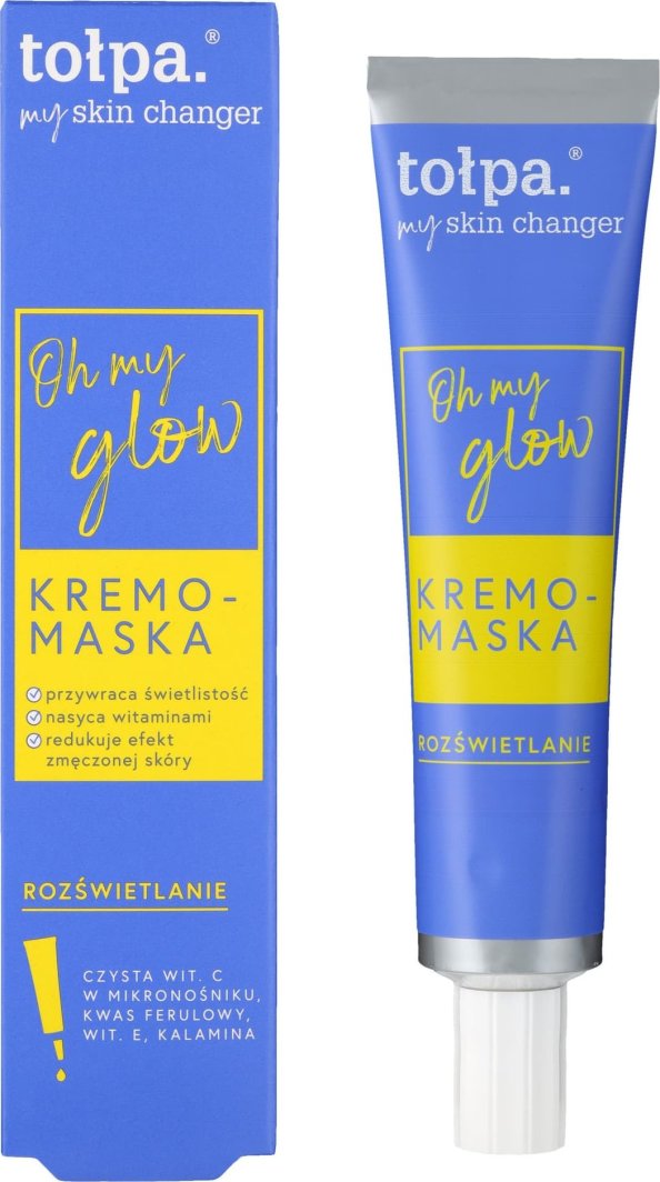 Tołpa My Skin Changer Oh My Glow Kremo-maska do twarzy - rozświetlanie 40ml 1